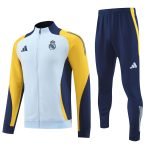 202425RealMadridGreyYellowFullzipTracksuitset1 Me Sporty