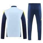 202425RealMadridGreyYellowHalfzipTracksuitset4 Me Sporty